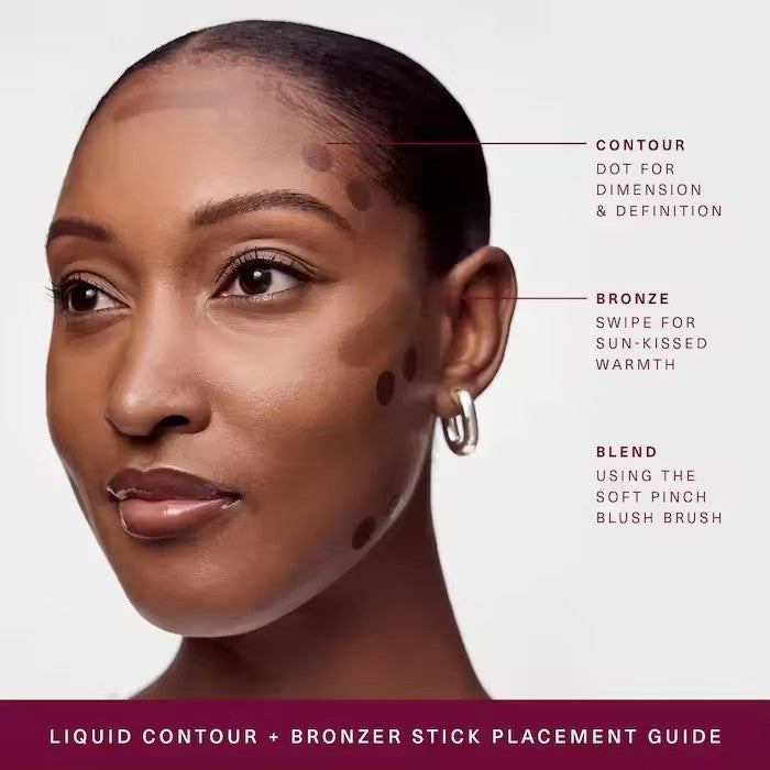 Rare Beauty 3D Contorno Líquido – Bronzer e Iluminador com Acabamento Luminoso