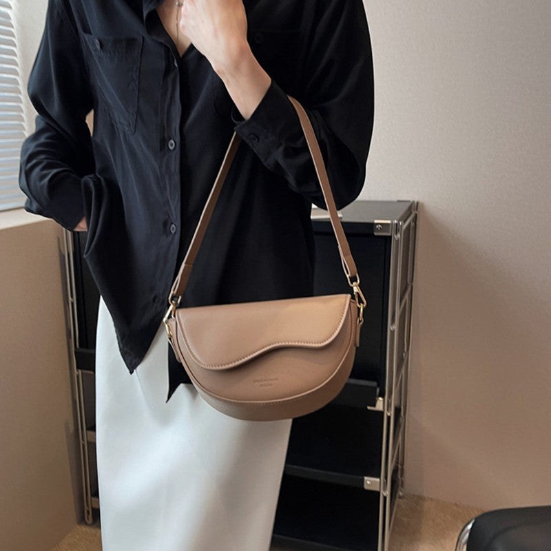 Bolsa Feminina Vintage Sela em Couro PU – Ombro e Transversal