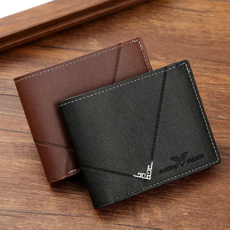 Carteira Slim Masculina Minimalista RFID com Porta Cartões e Clipe